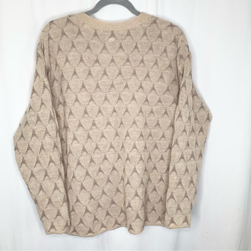 Peruvian Connection Womens Textured Baby Alpaca and Wool Sweater Size Medium - Picture 3 of 6